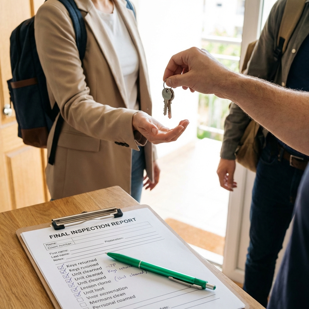 Régularisation sortie locataire